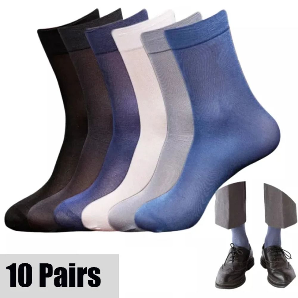Silk Sock Bamboo - 10 paires de chaussettes décontractées et