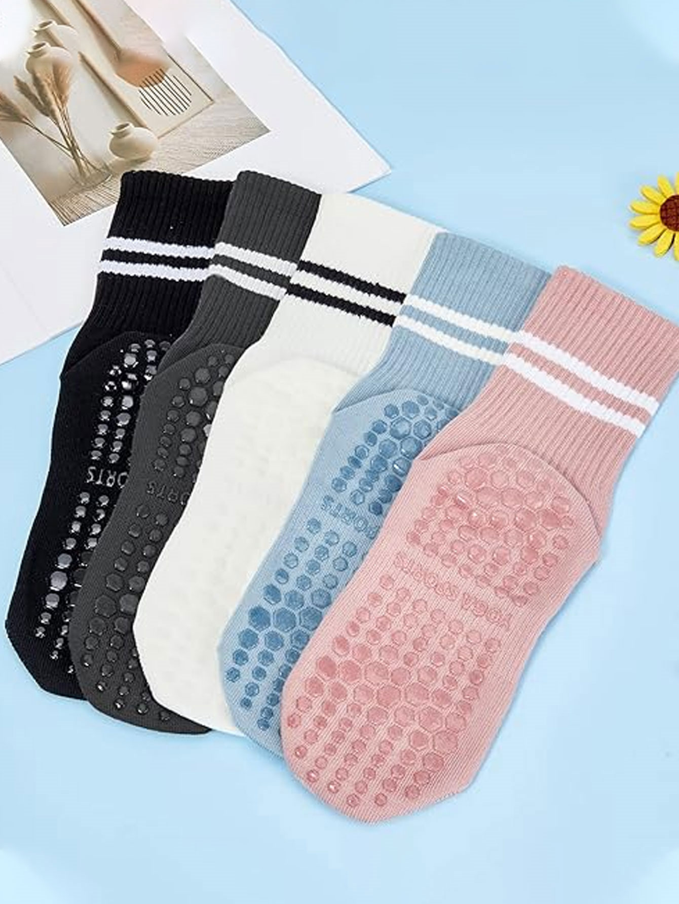 3 paires de chaussettes de yog - Grip Sock Yoga avis et prix
